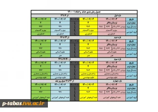 جدول زمان بندی حذف و اضافه ترم مهر 1400